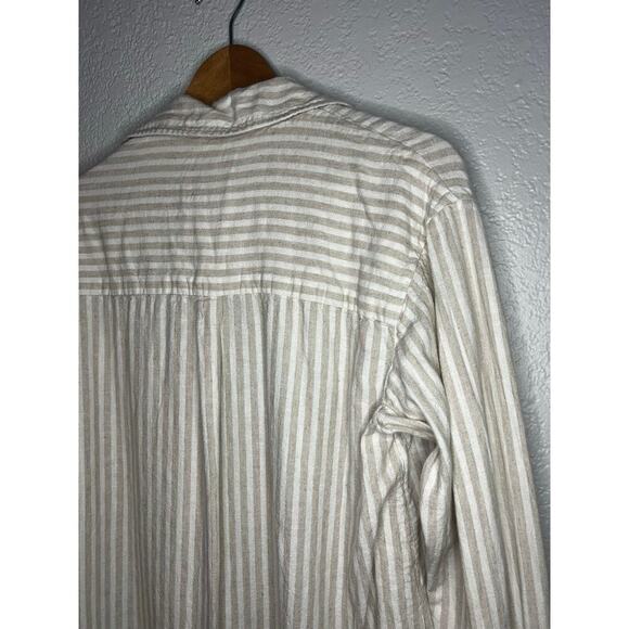Abercrombie & Fitch Oversized Linen-Blend Shirt - Picture 5 of 8